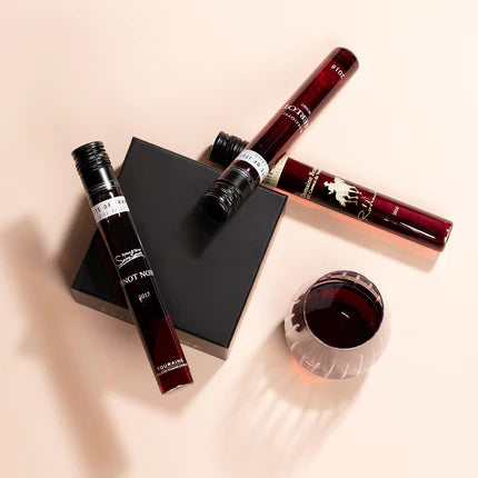 red wine with gift wrapper