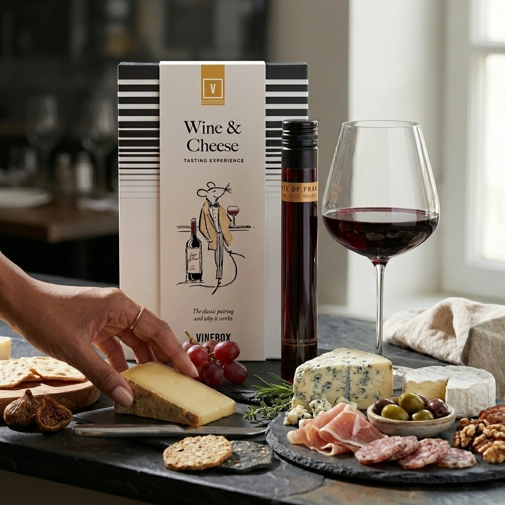 July Box of the Month: Wine & Cheese Tasting Experience