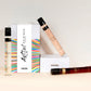 Vinebox perfume bottles and packaging on a light background