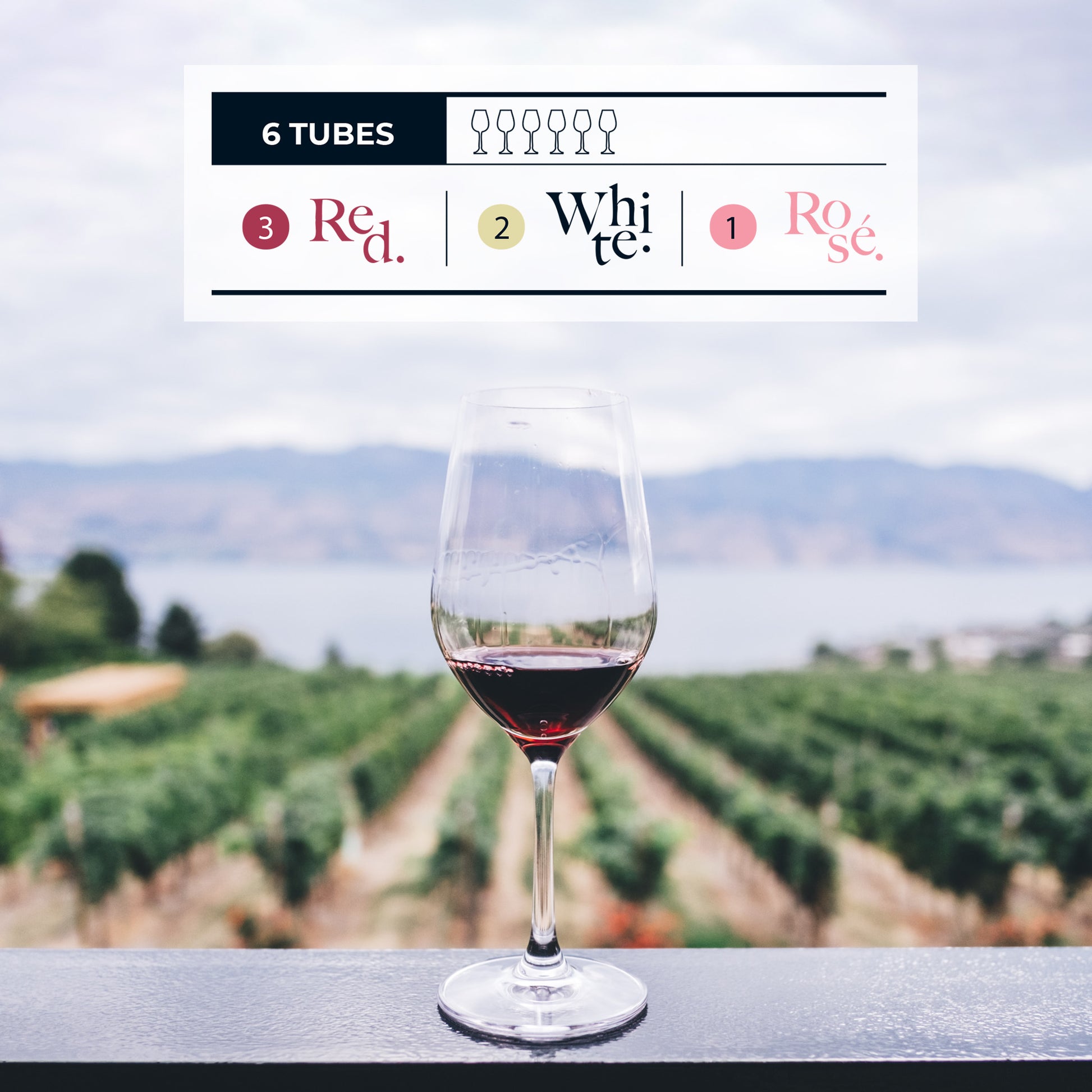 Vinebox Take A Hike wine tasting box in outdoor-inspired setting