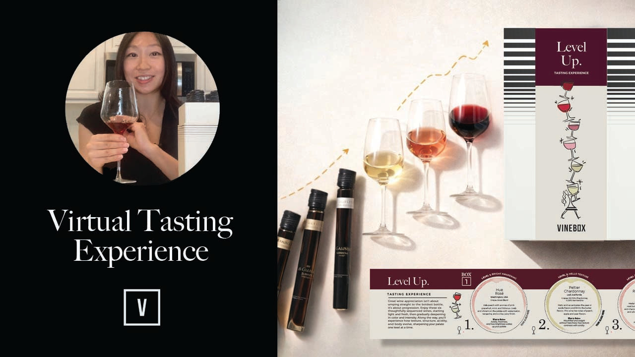Load video: Virtual Sommelier video for Level Up Tasting Experience