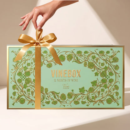 Vinebox Vine Collection wine advent calendar box with decorative bow