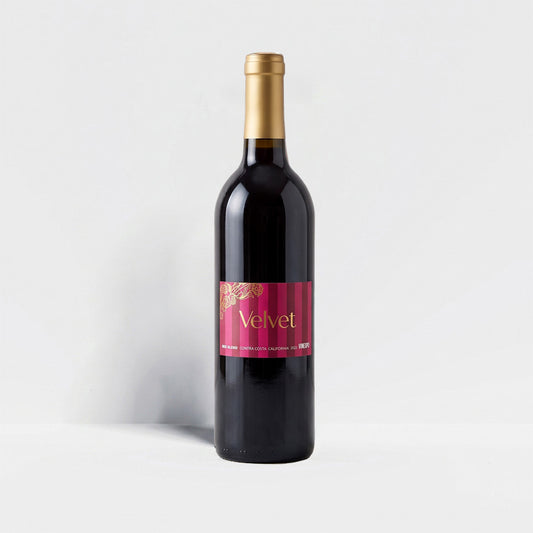 Vinebox Velvet Red Blend 2022 full-size red wine bottle from Contra Costa, California