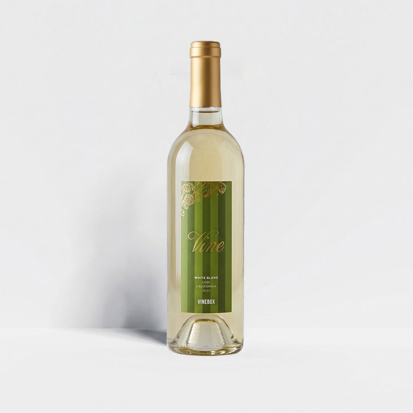 Vinebox Vine White Blend — Full-Size Wine Bottle