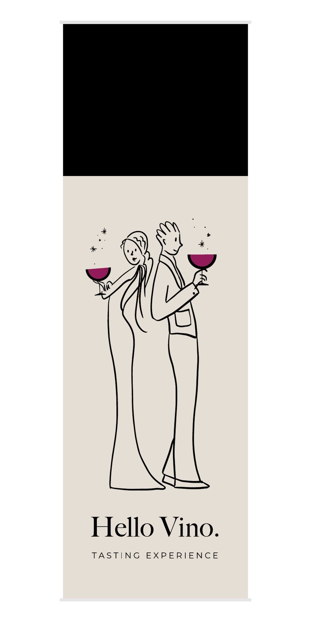 Hello Vino Custom Logo Sleeve