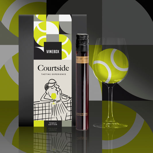 Vinebox Courtside Tasting Tennis wine collection box