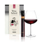 Vinebox Wine School August tasting box with a poured glass of wine